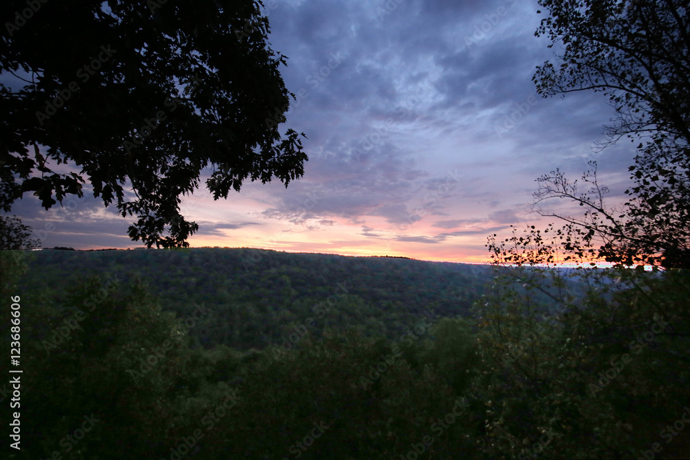 Fototapeta premium October Fall sunrise