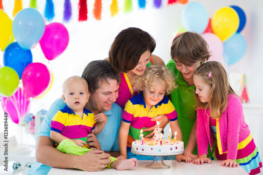 Fototapeta premium Kids birthday party