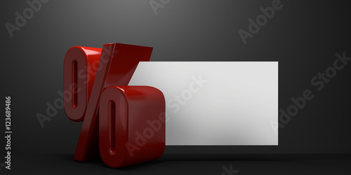 percentage for sale banner ...
