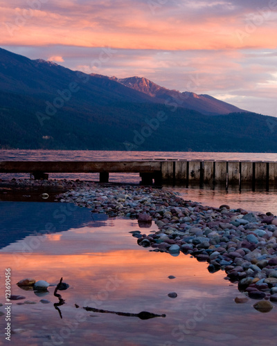 Slika na platnu Flathead Lake Sunset
