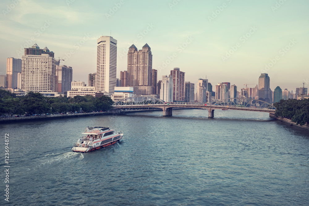 Fototapeta premium river in the city