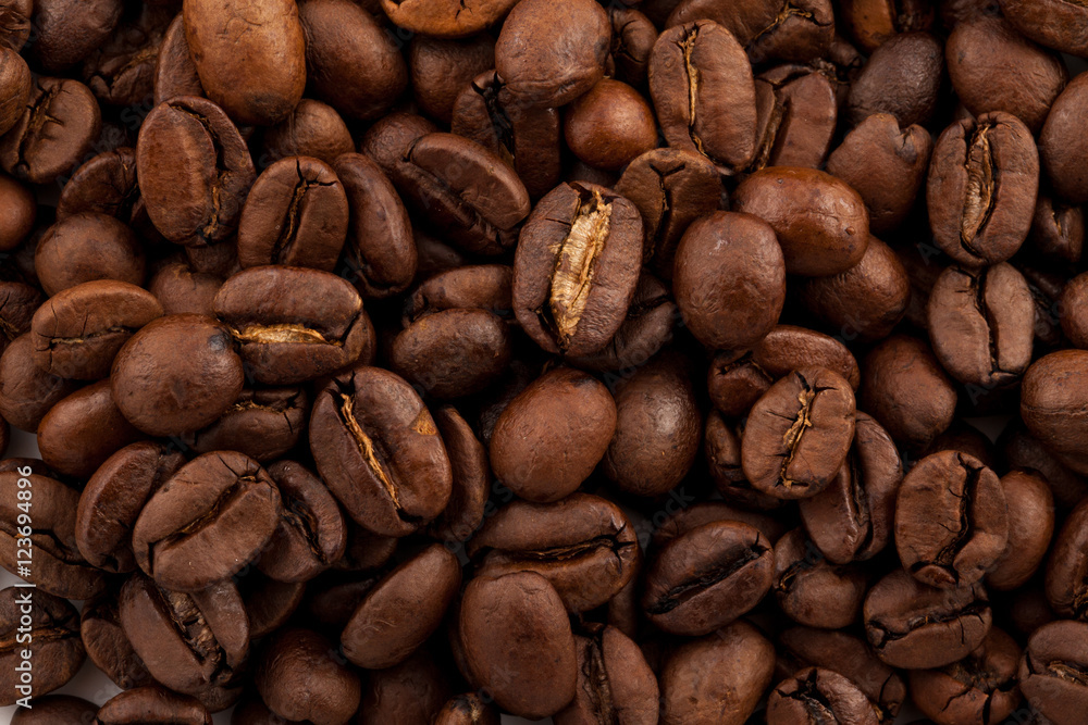 Obraz premium Coffee beans closeup