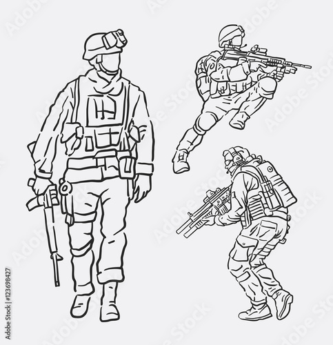 How to Draw an Army Man Saluting - Let's Draw Today