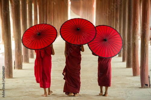 фотография These novices or priests in Burma.