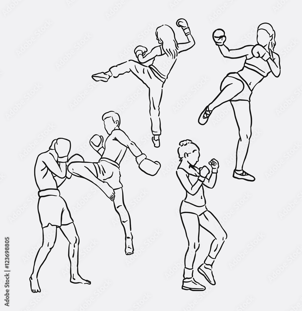 Some figure studies that I've made from pictures of MMA and boxing matches.  It's such a great source to learn the anato… | Fighting drawing, Sketches,  Art reference