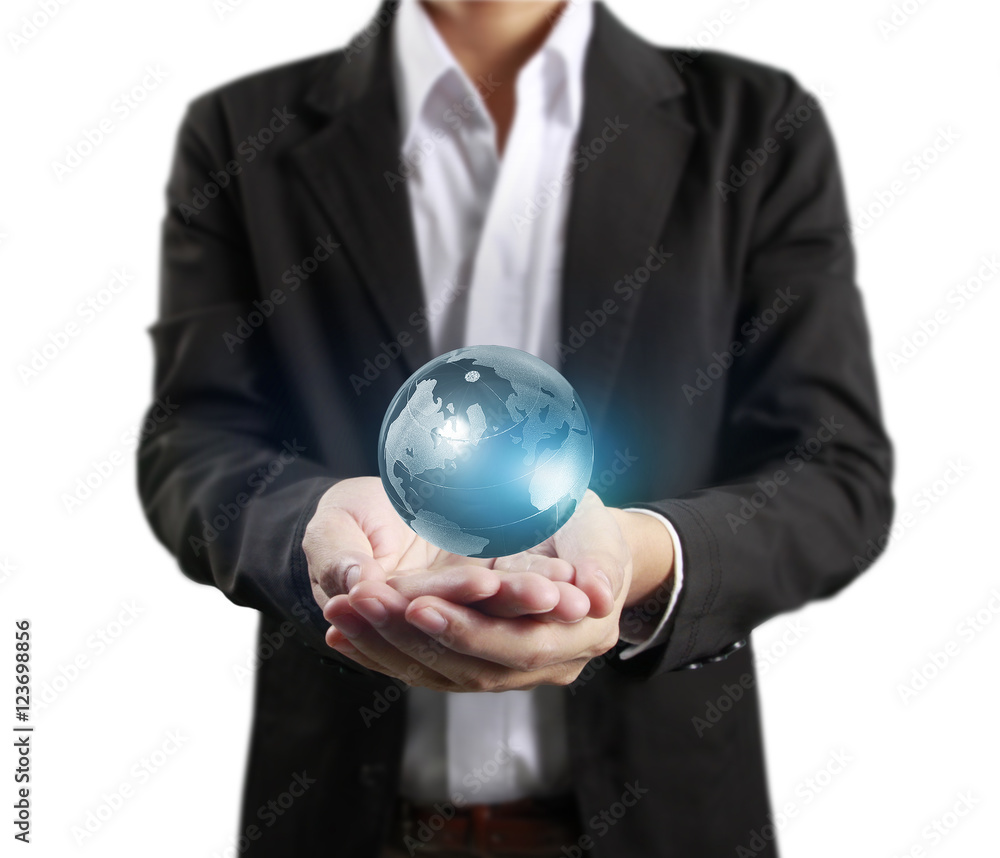 Globe ,earth in human hand Globe ,earth in human hand