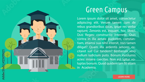 Green Campus Conceptual Banner