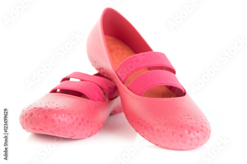 Female Pink rubber sandals