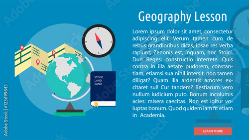 Geography Lesson Conceptual Banner