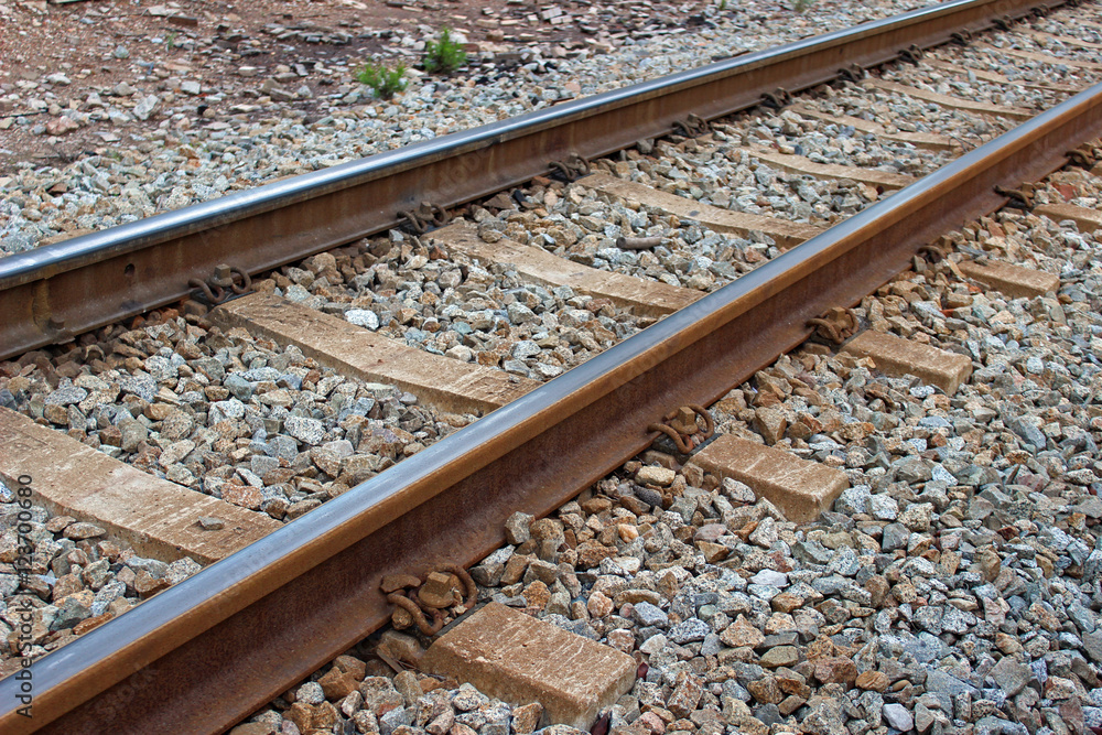 Fototapeta premium Vias de tren de cercanías