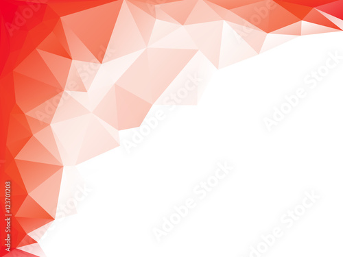 Triangular Background Vector Red