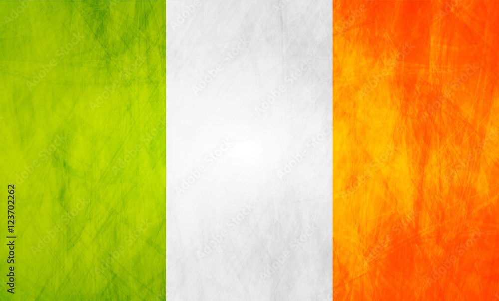 Grunge illustration of Irish flag. Vector background Grunge illustration of Irish flag. Vector background