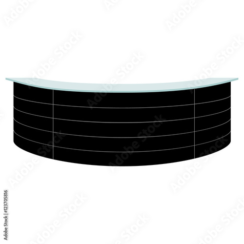 Hotel reception desk