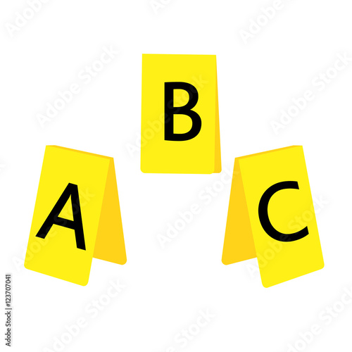 Crime scene markers