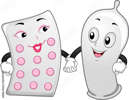 Mascot Condom Contraceptive Pills