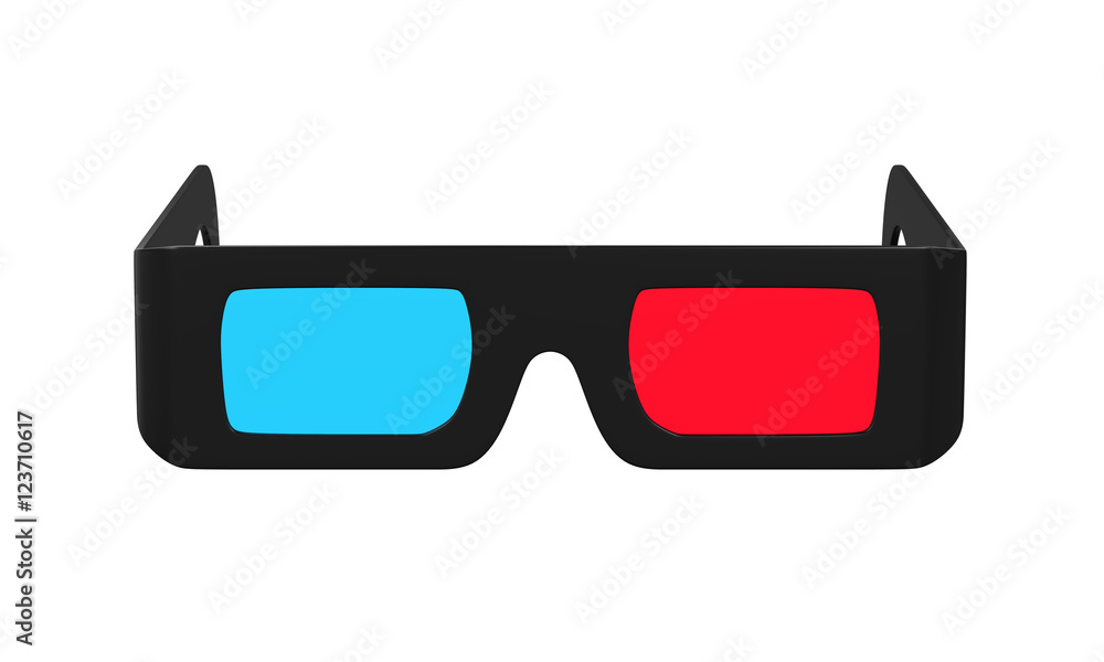 3D Glasses Isolated 3D Glasses Isolated