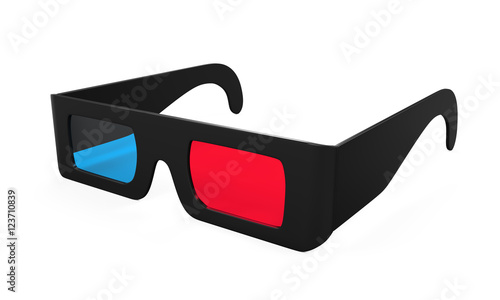 3D Glasses Isolated photo