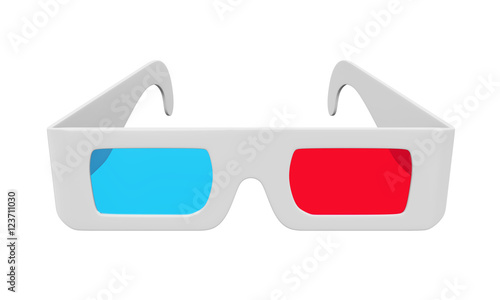 3D Glasses Isolated photo