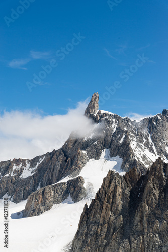 a view of mont blanc, coumayeur, italy