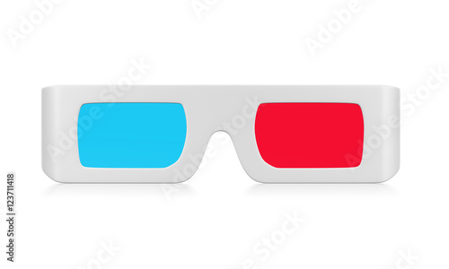Cuadro en lienzo 3D Glasses Isolated