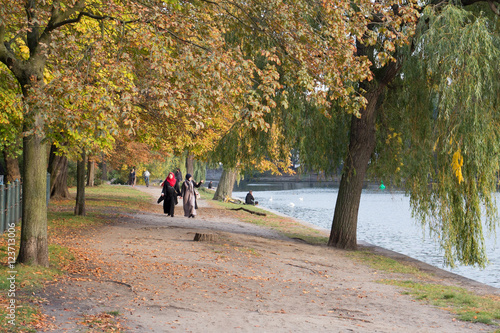 Berliner Innenstadt, Am Landwehrkanal im Herbst
