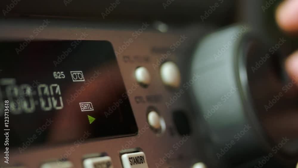 Pan From Hand Working With The Jog Shuttle Of A Beta Max To The Display