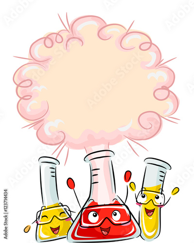 Mascot Test Tube Chemical R...