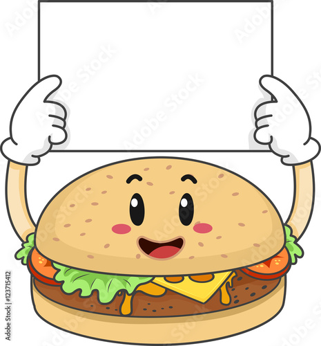 Mascot Burger Hold Board