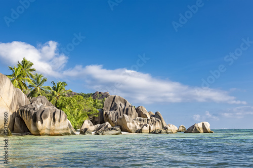 Tropical beach, Seychelles, Anse Source D'argent, La Digue