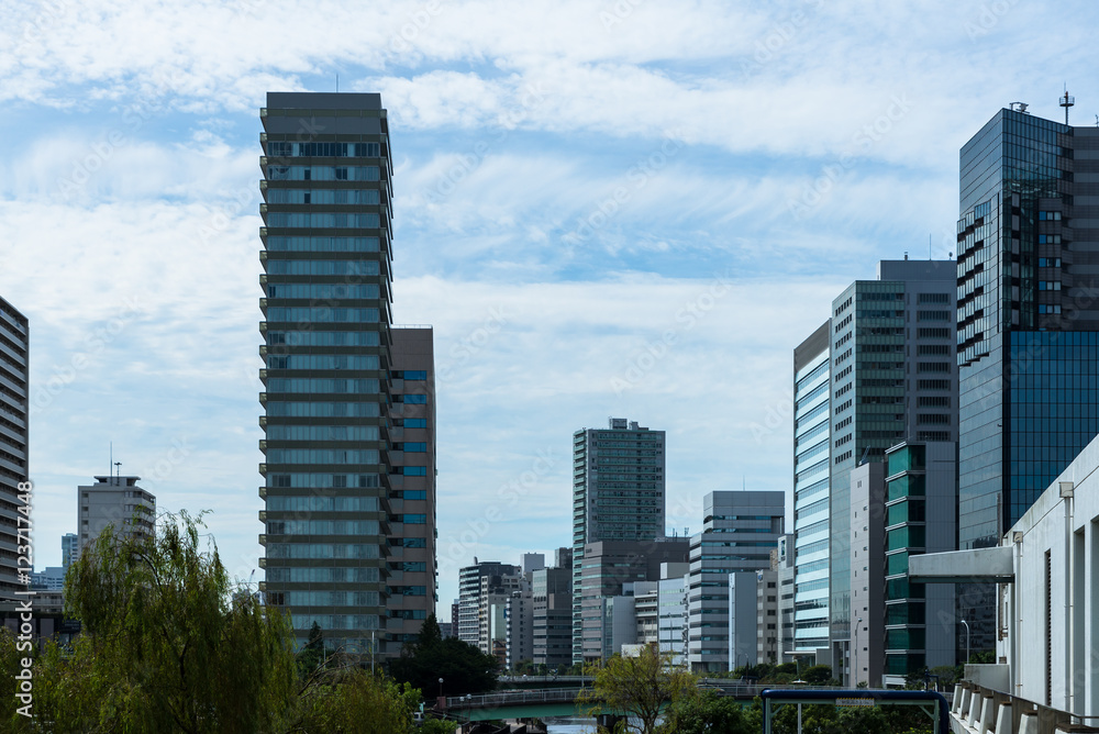 Obraz premium 品川の都市風景