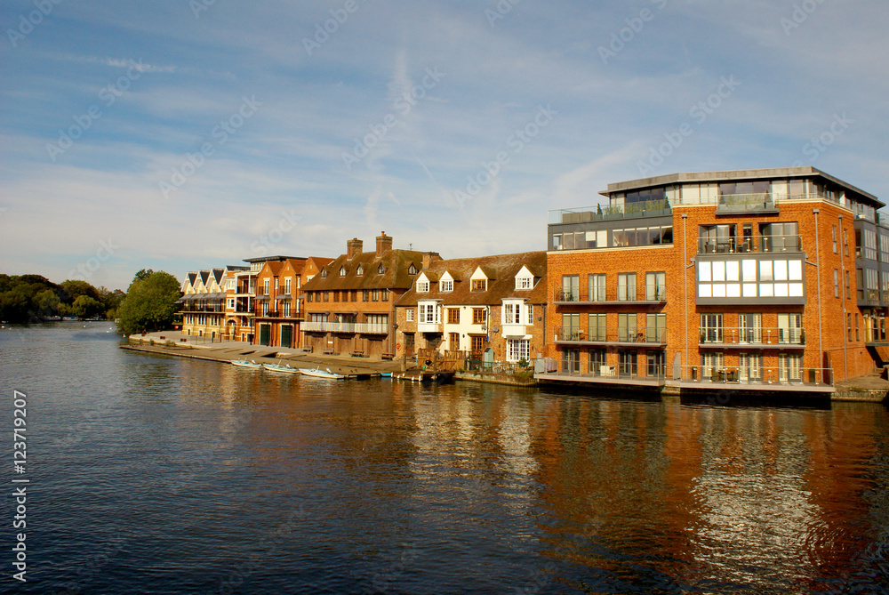 View of the River Thames and the city of Eton