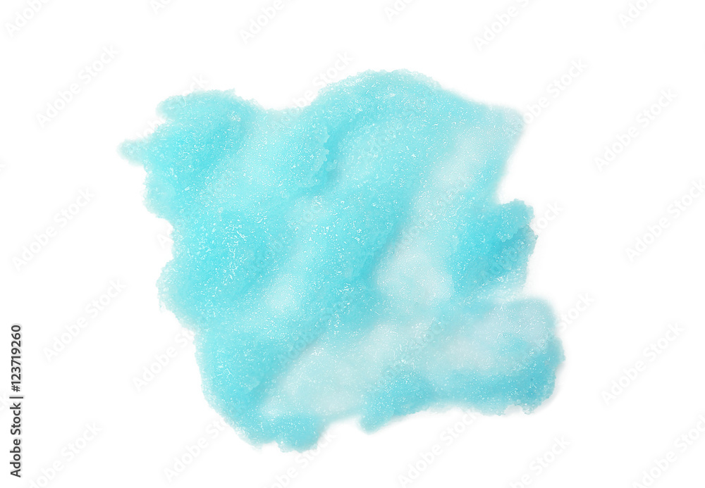 Scrub sample on white background Scrub sample on white background