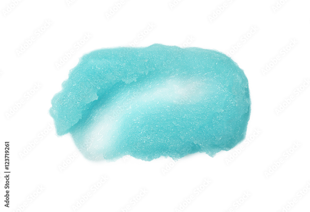 Scrub sample on white background Scrub sample on white background