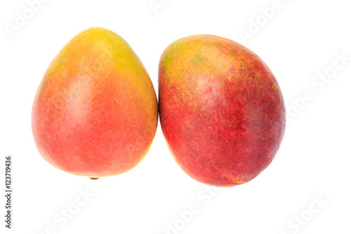Two red ripe mango