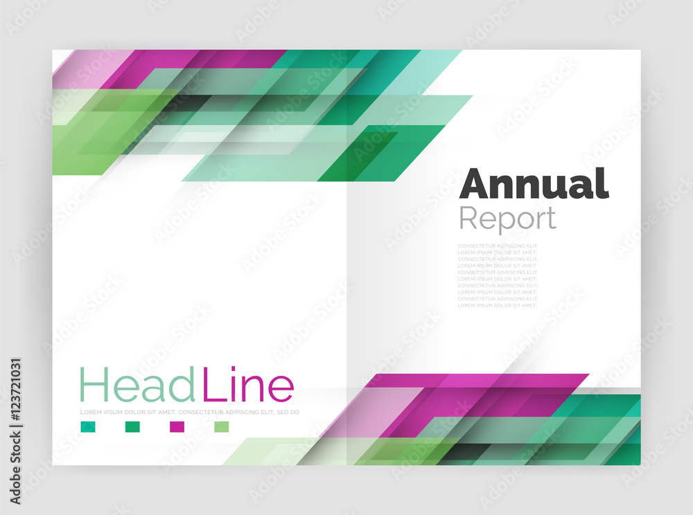 Geometric business annual report templates, modern brochure flyer template Geometric business annual report templates, modern brochure flyer template