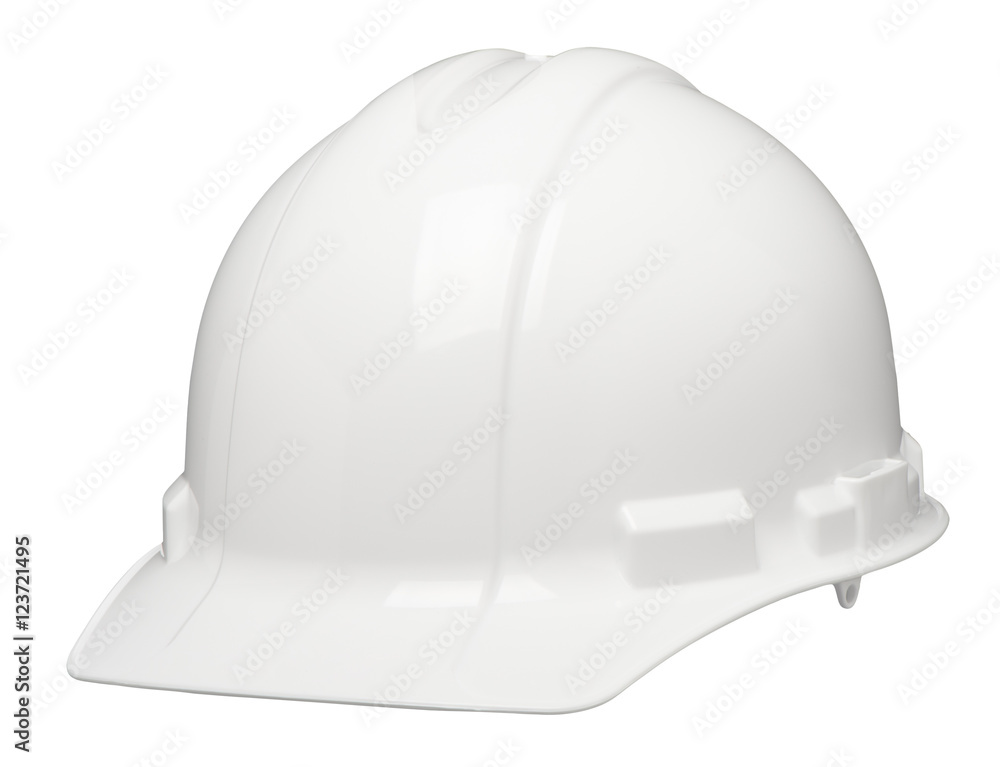 White construction worker contractor industrial safety hard hat helmet