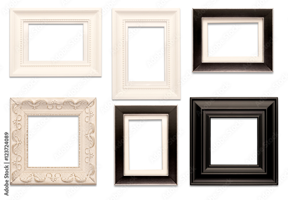 Picture Frames isolated on White background Picture Frames isolated on White background