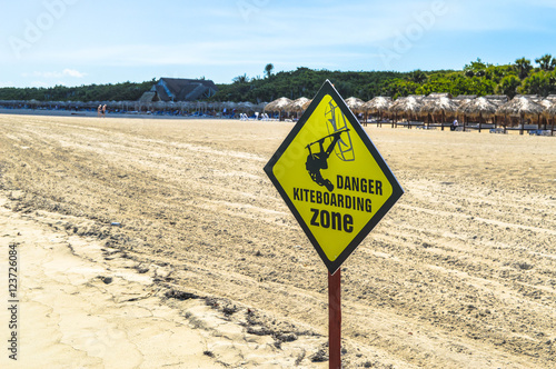 Danger Kiteboarding Zone Board, Varadero Cuba