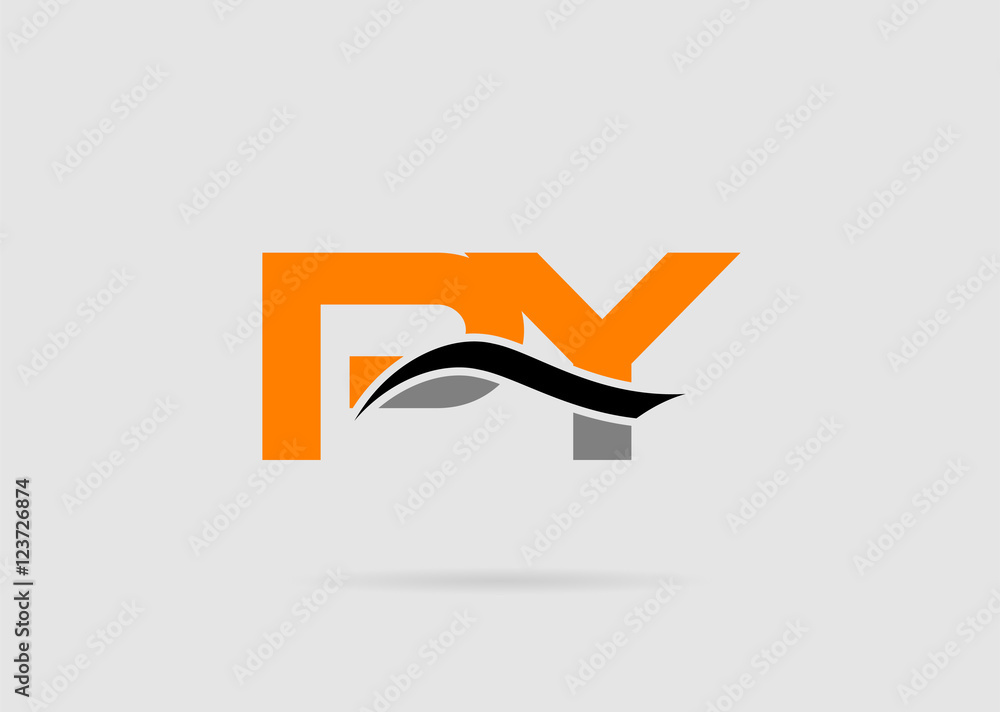 Letter P and Y monogram logo
Letter P and Y monogram logo