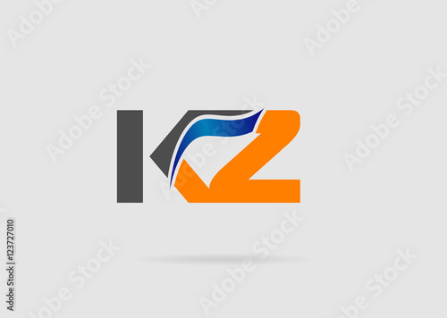 Free Download Letter k and z logo vector
 - GFXLoad