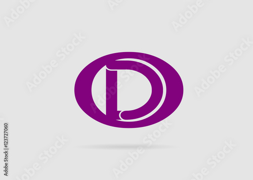 Letter d logo icon design template elements
