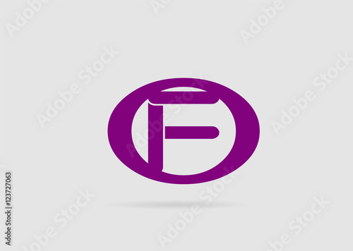 Letter f logo icon design template elements 