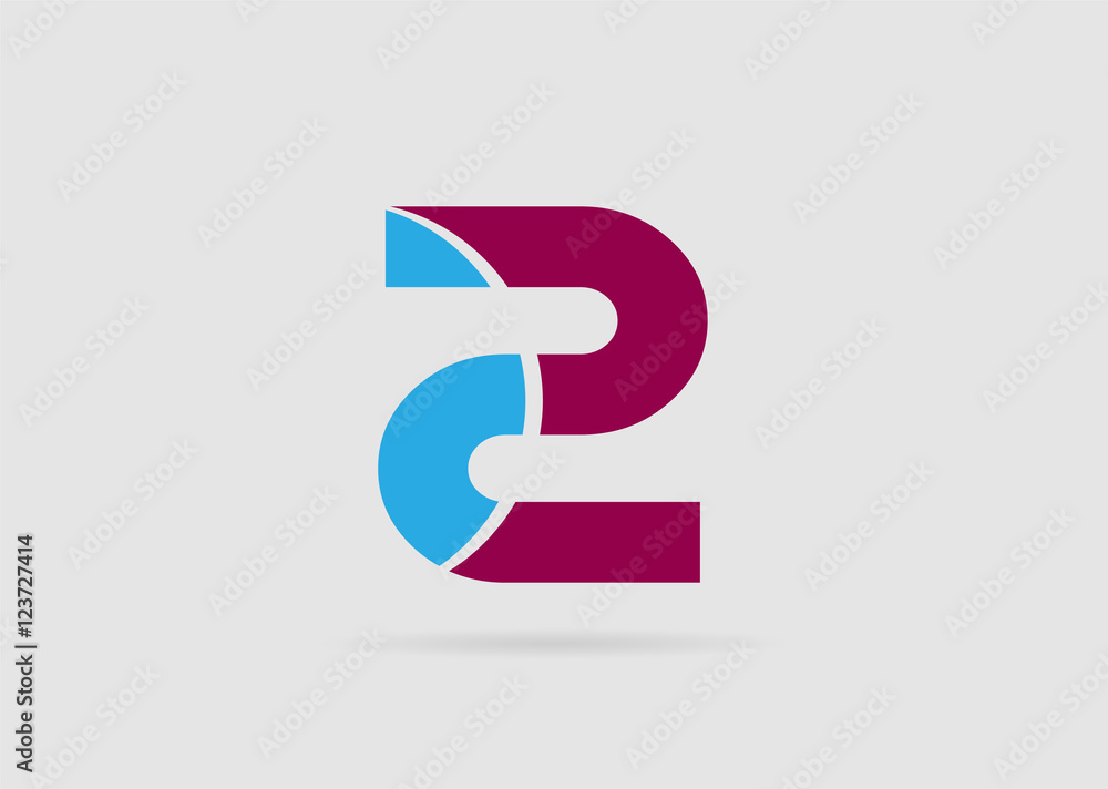 Abstract Number 2 logo Symbol icon
Abstract Number 2 logo Symbol icon