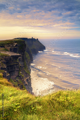 Cliffs of Moher at sunset, Co. Clare, Ireland
