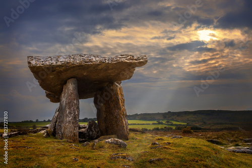 Polnabrone Dolmen in Burren, Co. Clare - Ireland