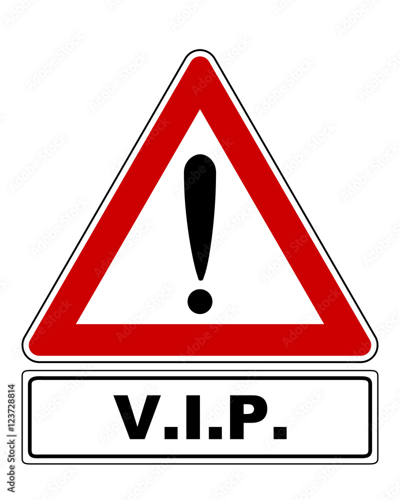 Warnschild mit Ausrufezeichen und Zusatzinformation Warnschild mit Ausrufezeichen und Zusatzinformation