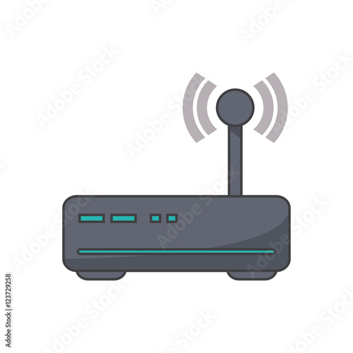 Wifi icon. Global communication intenet connectivity web and technology theme. Isolated design. Vector illustration