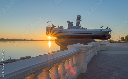 Photography Ship Hero. Nizhny Novgorod city. Russia