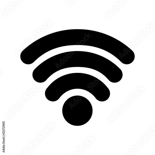 Wifi icon. Global communication intenet connectivity web and technology theme. Isolated design. Vector illustration