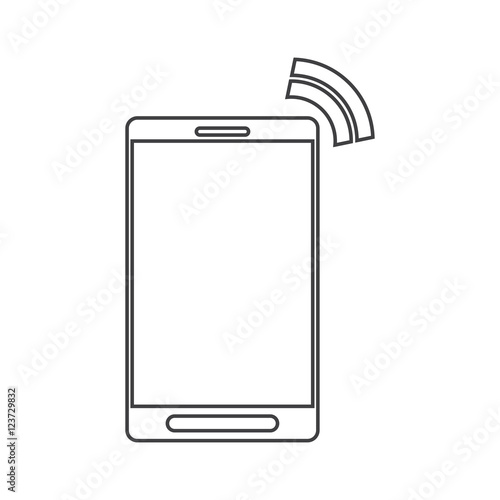 Smartphone icon. Device gadget and technology theme. Isolated design. Vector illustration